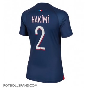 Paris Saint-Germain Achraf Hakimi #2 Replika Hemmatröja Damer 2023-24 Kortärmad